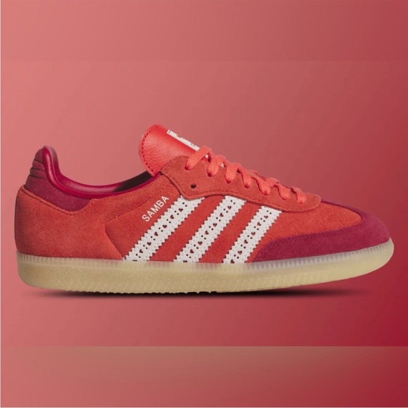 adidas Other - ADIDAS SAMBA OG KIDS VALENTINE’S DAY SNEAKERS IN RED PINK 13 1